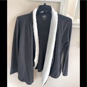 Justice open front jacket